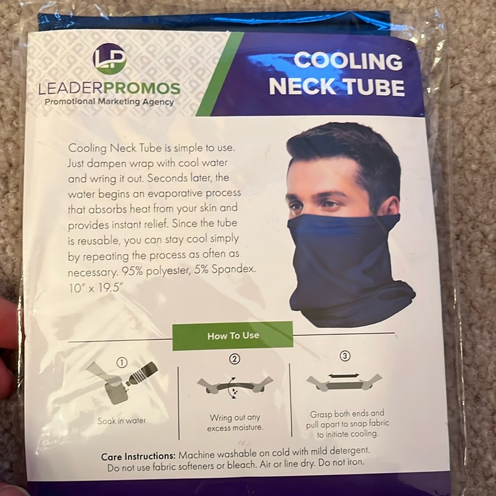 Cooling neck tube unisex one size